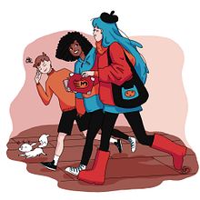 Hilda illustration. Un proyecto de Ilustración tradicional, Diseño de personajes e Ilustración infantil de Karolina Frątczak - 24.01.2022
