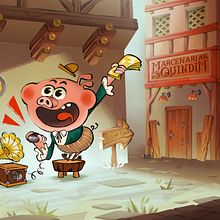 Meu projeto do curso: Criação de cenário ilustrado com Photoshop. Design, Traditional illustration, Digital Illustration, Concept Art, Children's Illustration, and Narrative project by Carol Delavy Chagas - 01.25.2022