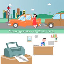 Motion graphics Reel. David Ibernia Illustrator/Animator. Motion Graphics project by David Ibernia - 03.04.2020