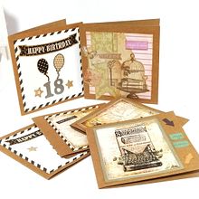 Colección tarjetas kraft. Un proyecto de Diseño y Diseño de papelería				 de Maria Eugenia Lanzara Llorens - 25.01.2022