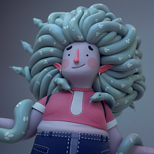 Proyect cop_03. Een project van 3D,  3D-modellering, Ontwerp van personages y Traditionele illustratie van Dennis Rocha - 25.01.2022