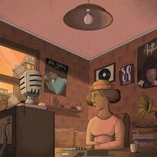 "Resampled Soul" for Splice. Traditional illustration project by Jim Spendlove - 01.25.2022