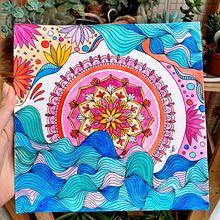 watercolor mandala drawings. Un progetto di Disegno, Pittura ad acquerello, Pittura e Belle arti di Laura Leiros Carvalho - 24.01.2022