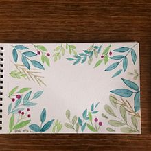 Meu projeto do curso: Aquarela botânica para estampados. Traditional illustration, Pattern Design, Watercolor Painting, and Botanical Illustration project by Giseli Kelly - 01.25.2022