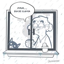 Día de lluvia. Traditional illustration, Character Design, and Comic project by Marta Farré Foj - 01.25.2022