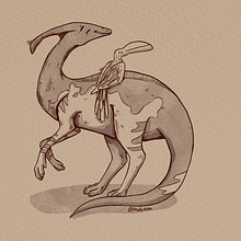 Prehistoric. Traditional illustration project by Annalena - 12.31.2021