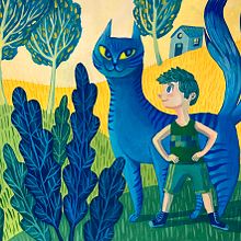 Gatos en el jardín: Técnicas de color e iluminación con pintura acrílica. Een project van Traditionele illustratie, Schilderij,  Creativiteit,  Acr y lschilderij van Victor Serrano Orozco - 14.05.2022