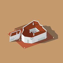 Representación animada del proyecto “Casa dos Piedras” para el estudio Atmósfera Arquitectura:. Traditional illustration, Motion Graphics, Advertising, and Architecture project by Sara Taglialatela - 01.26.2022