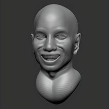 Busto_Tyrese_Gibson Espero les guste.. Un projet de Modélisation 3D, Conception de personnages 3D, Conception 3D, 3D, Design , Illustration traditionnelle, Conception de personnages, Design graphique , et Cinéma de Isaac Gallego - 21.01.2022
