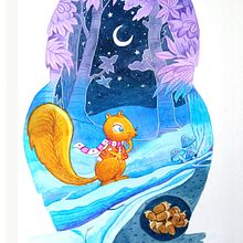 Mi Proyecto del curso: Acuarela en negativo para ilustración infantil. Projekt z dziedziny Ilustracje dla dzieci, Trad, c, jna ilustracja,  Malarstwo, R, sunek ołówkiem, Malowanie akwarelą i Narracja użytkownika Maria José Plata Santos - 26.01.2022
