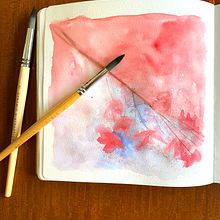 Meu projeto do curso: Ilustração em aquarela com influência japonesa. Projekt z dziedziny Trad, c, jna ilustracja,  R, sunek i Malowanie akwarelą użytkownika Simone Pompêo - 27.01.2022
