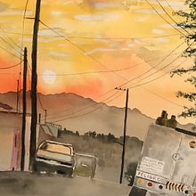 Mi Proyecto del curso: Paisajes atmosféricos en acuarela. Fine Arts, Painting, and Watercolor Painting project by Cristina Kleinert - 01.24.2022