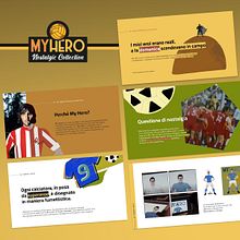 MY HERO NOSTALGIC COLLECTION. Projekt z dziedziny Zarządzanie projektowaniem, Projektowanie graficzne, Marketing, Komunikacja i Projektowanie prezentacji użytkownika Filippo Maniscalco - 26.01.2022