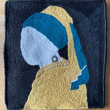 My project in Punch Needle XL Embroidery course. Projekt z dziedziny  Haft,  Dekoracja wnętrz,  Haft pętelkow, Wzornictwo tekst i liów użytkownika Isabelle - 27.01.2022