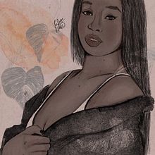 Meu projeto do curso: Retrato Ilustrado com Procreate. Traditional illustration, Vector Illustration, Digital Illustration, and Portrait Drawing project by Juliana Romão - 02.02.2022