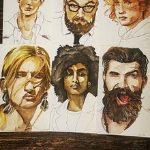 My project in Portrait Sketchbooking: Explore the Human Face course. Sketching, Drawing, Portrait Drawing, Artistic Drawing, and Sketchbook project by julia_ulrich_art - 01.28.2022
