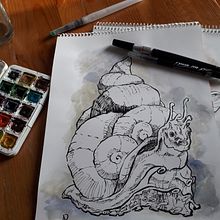 Final work for Sorie Kim's course on Daily Sketching for Creative Inspiration . % Aliya Rakhmetova tarafından hazırlanan Geleneksel illüstras, Ve on projesi - 01.28.2022