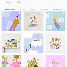 Mi Proyecto del curso: Creación de un porfolio de ilustración en Instagram. Traditional illustration, Social Media, Digital Illustration, Portfolio Development, Instagram, Social Media Design, Management, and Productivit project by Lidia Cal - 01.28.2022