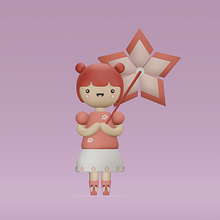 Mi Proyecto del curso: Creación de personajes kawaii en 3D con Blender . Traditional illustration, Character Design, Digital Illustration, 3D Modeling, and Manga project by anysdc - 01.27.2022