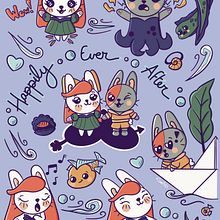 Il mio progetto del corso: Illustrazione di una storia in stile kawaii. Traditional illustration, Character Design, Digital Illustration, and Manga project by Sami Drawings - 01.28.2022