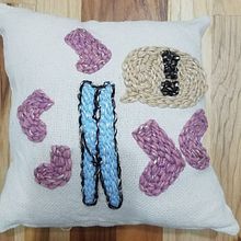 Mi Proyecto del curso: Bordado XL con aguja mágica. Un proyecto de Bordado, Decoración de interiores, Punch needle y Diseño textil de Virginia Garcia - 29.01.2022