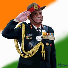 Bipin Rawat. Un proyecto de Ilustración tradicional de Raghuraj Chipkar - 24.01.2022