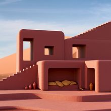 Mon projet du cours : ArchViz d’intérieur : visualisations 3D surréalistes avec Blender. Architecture, Interior Architecture, Digital Architecture, and ArchVIZ project by Jennifer Renson - 02.02.2022