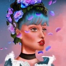 My project in Digital Fantasy Portraits with Photoshop course. Projekt z dziedziny Trad, c, jna ilustracja,  R, sunek, Ilustracja c, frowa, Portret, R, sunek c, frow, Malarstwo c i frowe użytkownika Tina - 29.01.2022