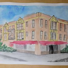 My project in Architectural Sketching with Watercolor and Ink course. Sketching, Drawing, Watercolor Painting, Architectural Illustration, Sketchbook & Ink Illustration project by Luis Cordero Santoni - 01.27.2022