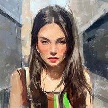 Traditional Painting with Photoshop (test painting). Painting, Portrait Drawing, Digital Painting, and Digital Drawing project by Daniel Ibanez - 12.01.2021