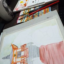 Mi Proyecto del curso: Ilustración en acuarela con influencia japonesa. Projekt z dziedziny Trad, c, jna ilustracja,  R, sunek i Malowanie akwarelą użytkownika Nadia Sabbioni - 29.01.2022