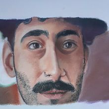 Mi Proyecto del curso: Retrato realista al pastel tiza. Traditional illustration, Fine Arts, Drawing, Portrait Drawing, and Realistic Drawing project by GEORGE DUMITRESCU - 01.29.2022