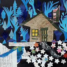 Bosque azul: meu projeto do curso da Estrellita Caracol Ein Projekt aus dem Bereich Traditionelle Illustration, Collage, Kartonmodellbau, Kinderillustration, Kreativität mit Kindern und Erzählung von dzanelato - 30.01.2022