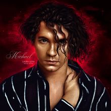 Michael Hutchence Tribute. Portrait Drawing, Digital Drawing, Digital Painting, Realistic Drawing, and Traditional illustration project by Laura Leiva - 11.22.2021