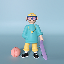 My project in Cinema 4D: Bring Playful 3D Illustrations to Life course. Projekt z dziedziny Trad, c, jna ilustracja, 3D, Ilustracja c, frowa i  Modelowanie 3D użytkownika alexandra_25 - 30.01.2022