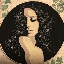 Mi hija, mi musa…. Embroider, Punch Needle, and Textile Design project by mjhsabate - 01.31.2022