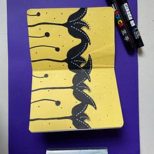 Meu projeto do curso: Patterns botânicos para sketchbook: conquiste a página em branco. Un progetto di Illustrazione tradizionale, Pattern design, Illustrazione botanica e Sketchbook di Cinthia Masumoto - 29.01.2022