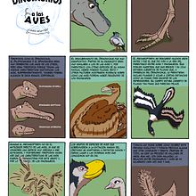 Mi Proyecto del curso: El cómic es otra historia - En resumen: de dinosaurios a aves, ¿cómo ocurrió?. Un proyecto de Bellas Artes, Cómic, Dibujo, Stor, board y Narrativa de Tchela Mbumba Rodríguez - 31.12.2022