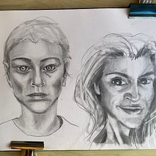 Mi Proyecto del curso: Sketchbook de retrato: explora el rostro humano. Sketching, Drawing, Portrait Drawing, Artistic Drawing, and Sketchbook project by mfontanetgil - 01.31.2022