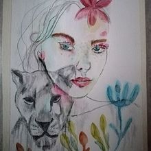 My project in Illustrated Portrait in Watercolor course. Projekt z dziedziny Trad, c, jna ilustracja,  Sztuki piękne,  Malarstwo,  R, sunek, Portret,  R, sunek art, st i czn użytkownika Erzsébet Mosonyi - 31.01.2022