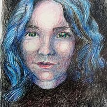 My project in Chiaroscuro Creative Portrait with Pencils course. Traditional illustration, Pencil Drawing, Portrait Drawing, Artistic Drawing, and Colored Pencil Drawing project by Agni Kuokkanen - 01.31.2022