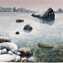 My project in Atmospheric Landscapes in Watercolor  course Ein Projekt aus dem Bereich Bildende Künste, Malerei und Aquarellmalerei von wiehermal - 01.02.2022