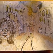 Lisboa. Ilustração tradicional projeto de lisa_gocke - 01.02.2022