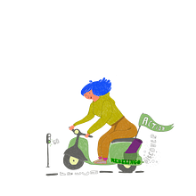 Artwork, Illustration for an Language Course, Rebelingo. Un projet de Illustration traditionnelle, Animation, Éducation, Vidéo et Instagram de Elisa Kuzio - 01.02.2022