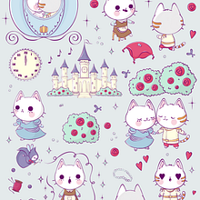 My project in Kawaii-Style Story Illustration course Cinderella. . Projekt z dziedziny Trad, c, jna ilustracja, Projektowanie postaci, Ilustracja c, frowa i Manga użytkownika Tatyana Ryabova - 30.01.2022