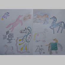 My project in Illustration Techniques to Unlock your Creativity course. Design, Traditional illustration, Fine Arts, Painting, Creativit, Creating with Kids, and Sketchbook project by biruteis - 02.01.2022