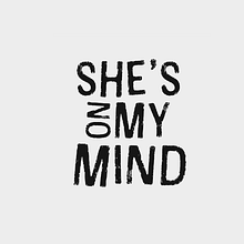 She's on my mind lyrics video. Motion Graphics, e Animação projeto de Cláudia Sofia - 04.12.2021
