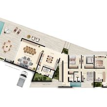 Mi Proyecto del curso: Postproducción de planimetría arquitectónica en Photoshop. Un proyecto de Arquitectura, Arquitectura digital y Diseño gráfico de María José Cilveti Espinoza - 01.02.2022
