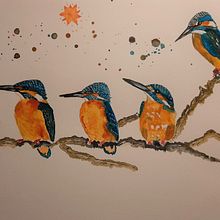 Mon projet du cours : Techniques artistiques d'aquarelle pour illustrer les oiseaux. Projekt z dziedziny Trad, c, jna ilustracja, Malowanie akwarelą, R, sunek realist, czn, Ilustracja naturalist i czna użytkownika co8hi3 - 01.02.2022