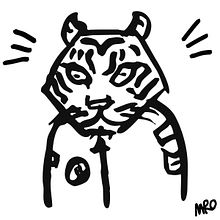 Tiger. Ilustração tradicional projeto de Magdalena Kopeć - 01.02.2022